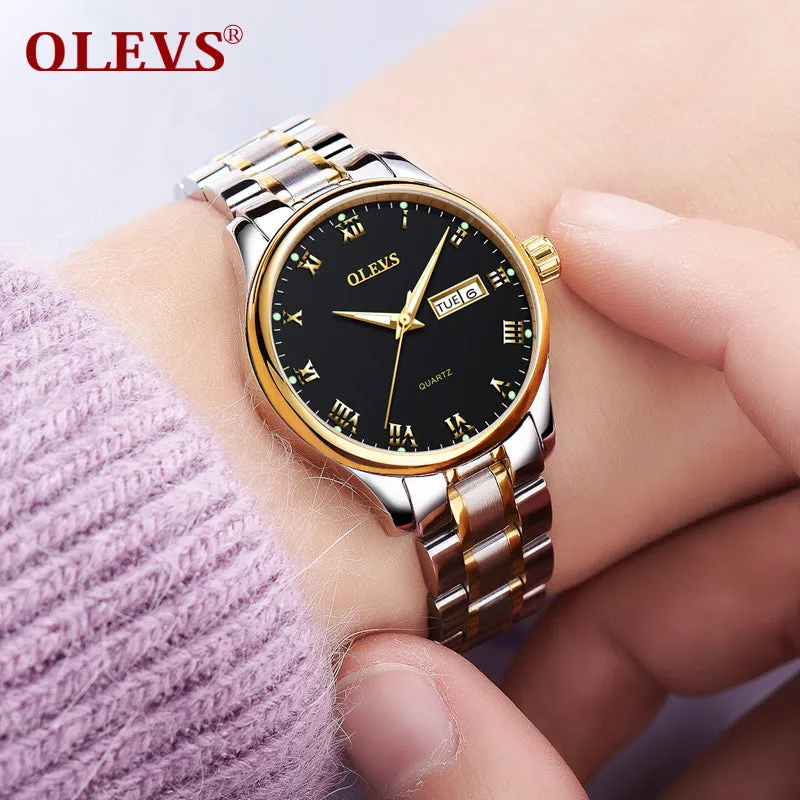 Women Watch  Quartz Watches Waterproof Wristwatch stainless steel Clock