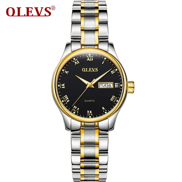 Women Watch  Quartz Watches Waterproof Wristwatch stainless steel Clock