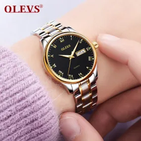 Women Watch  Quartz Watches Waterproof Wristwatch stainless steel Clock