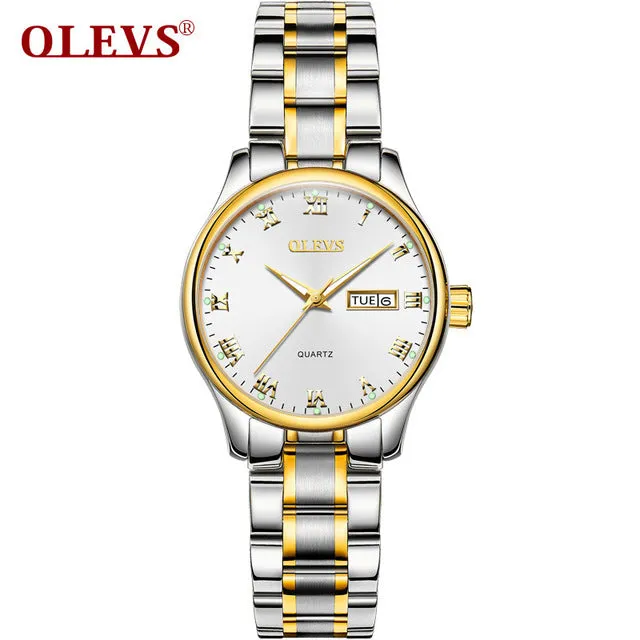 Women Watch  Quartz Watches Waterproof Wristwatch stainless steel Clock