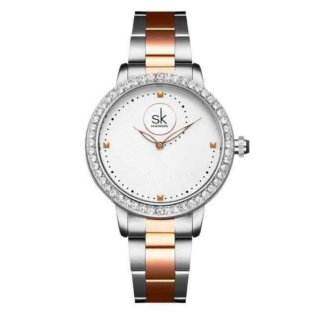 Women's Simple Watches Luxury Diamond Quartz K0111