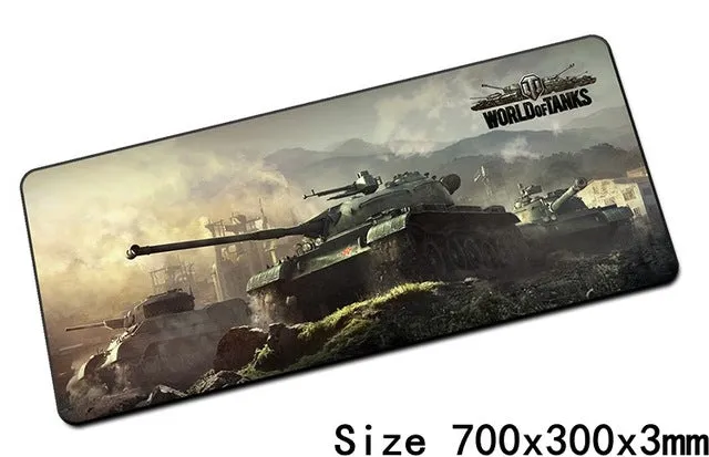 World of tanks mouse pad 700x300x3mm pad mouse notbook computer padmouse hot gaming mousepad gamer to keyboard mouse mats