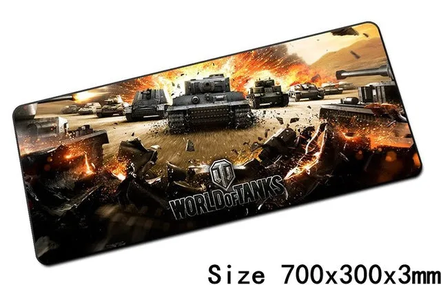 World of tanks mouse pad 700x300x3mm pad mouse notbook computer padmouse hot gaming mousepad gamer to keyboard mouse mats