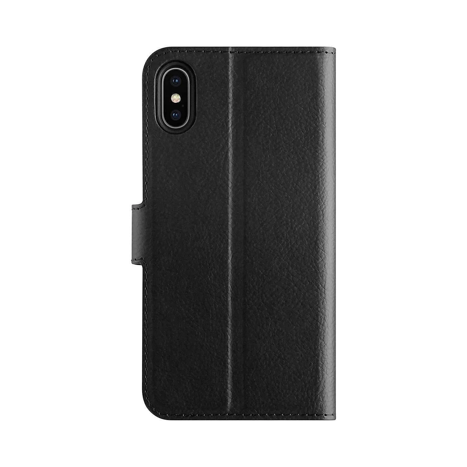 Xqisit iPhone XS Max Black Slim Wallet Case Pouch Stand 32992