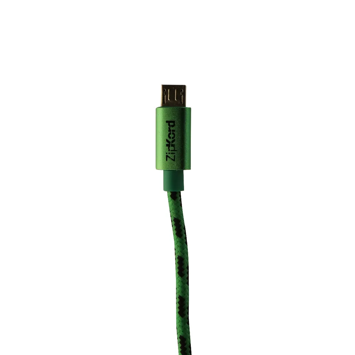 ZipKord (O75LICWP) 3Ft Charge and Sync Data Cable for Micro USB Devices - Green