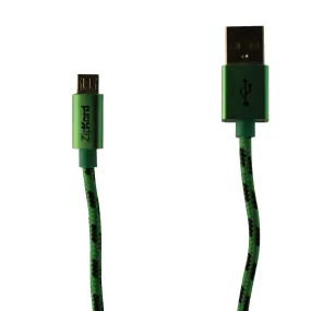 ZipKord (O75LICWP) 3Ft Charge and Sync Data Cable for Micro USB Devices - Green